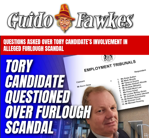 Questions Asked Over Tory Candidate’s Involvement in Alleged Furlough Scandal 